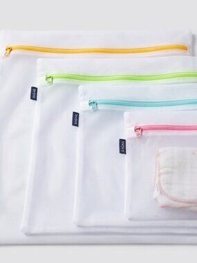Lot of 4 BAGAIL Mesh Laundry Wash Bags Delicates Lingerie Color Coded Zippers